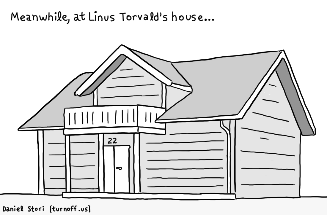 Linus Torvald's House [Comic]